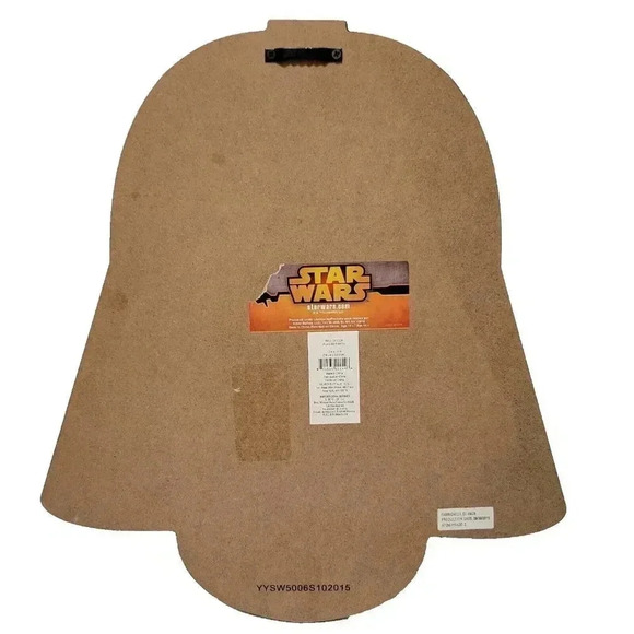 Star Wars Wood Plaque Darth Vader 2015 13.5" x 12" x 1/4" - Picture 2 of 2